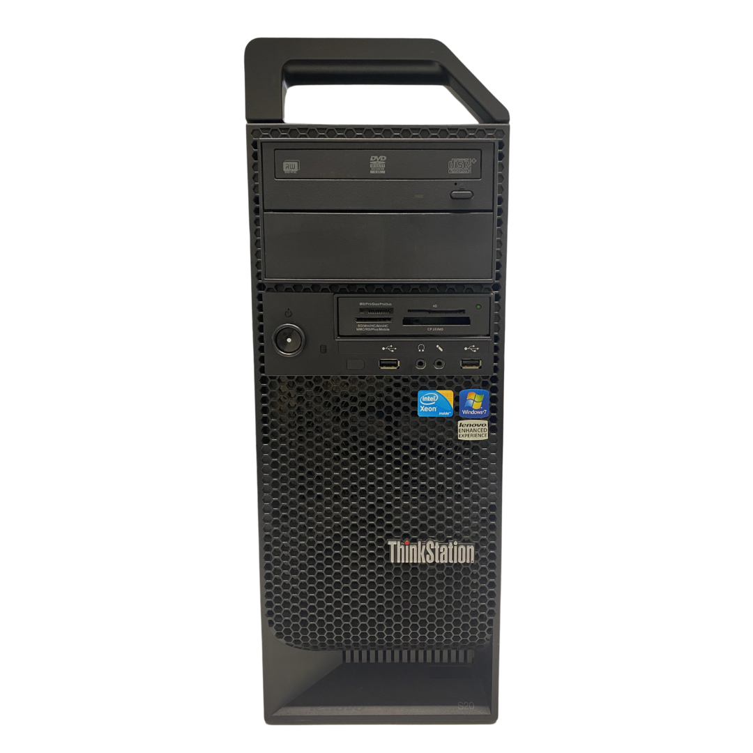 Refurbished Lenovo S20 WorkStation (Intel Xeon W3565, 4 Cores, 3.20 GHz / 8GB DDR4 / 512GB NVMe SSD / 4GB NVIDIA GeForce GT 730)